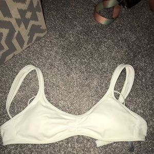 Aerie white bikini top